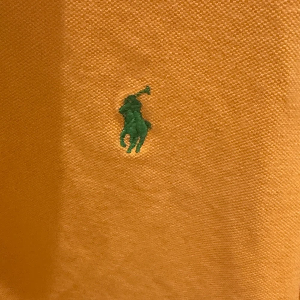 Ralph Lauren Men’s Sunset Orange Polo with Green Pony
